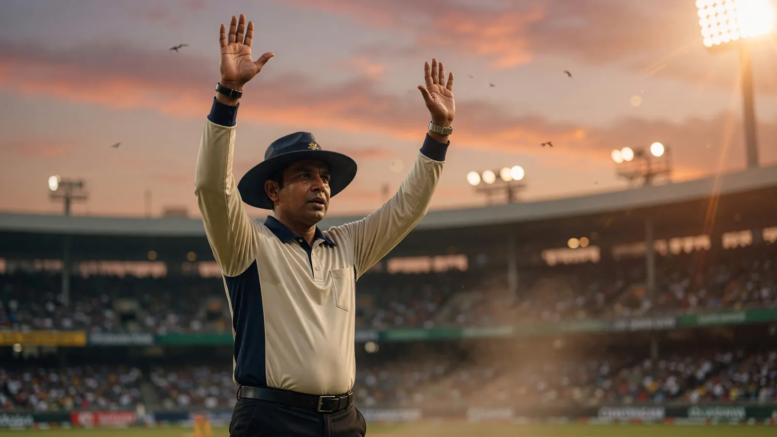 Wicketkeeper diving for a catch, prediction moment