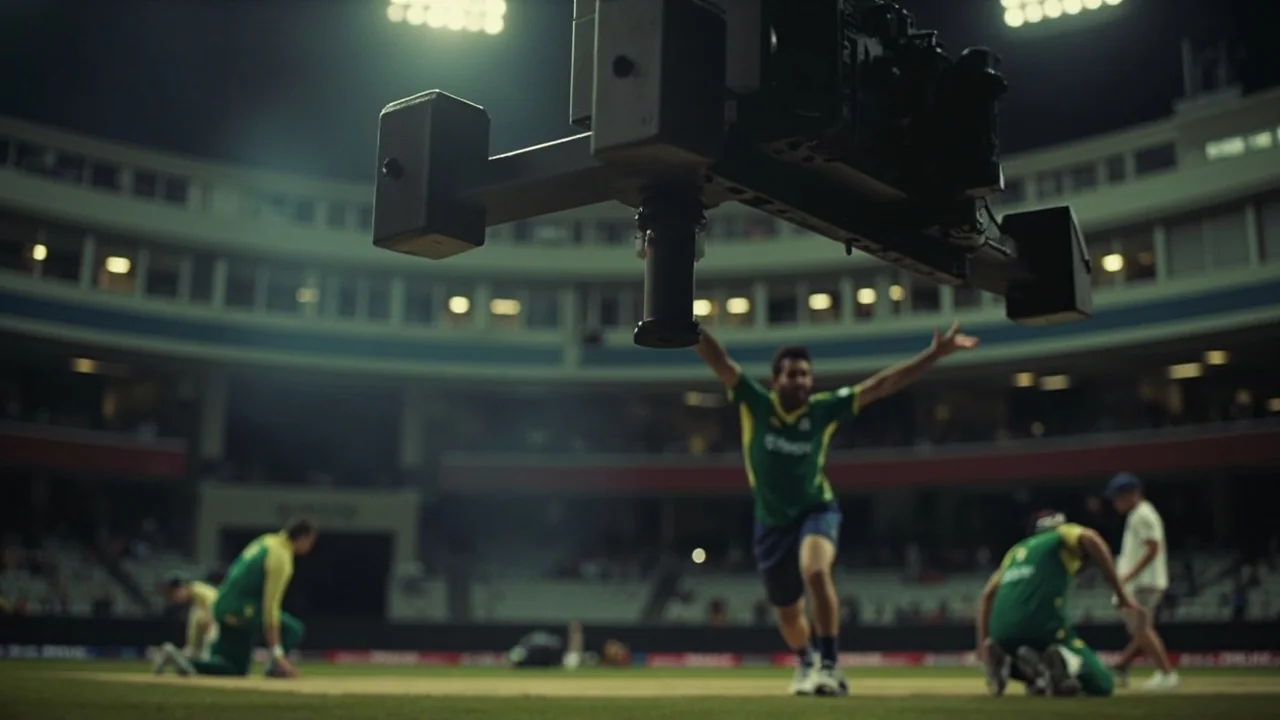 A pitch-side view of an IPL match in progress, the kind of fixture that runs while the Test fast bowler's national rest window is being negotiated
