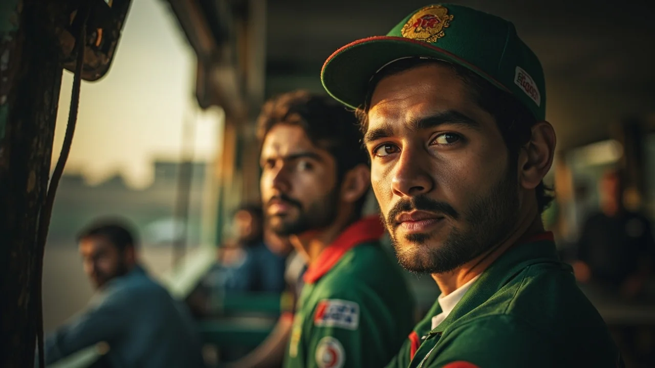 Wide establishing view of an ODI powerplay, the moment that decides the differential captain pick
