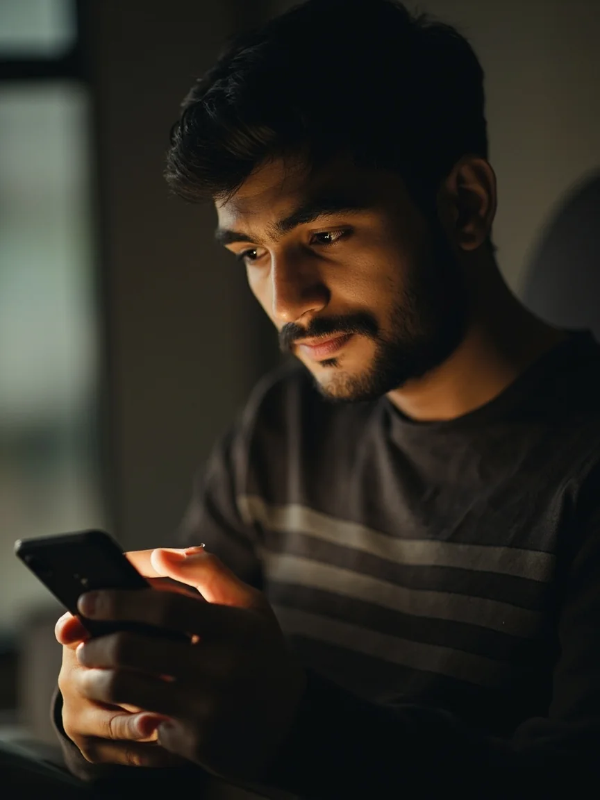 Choosing a single contact on a phone
